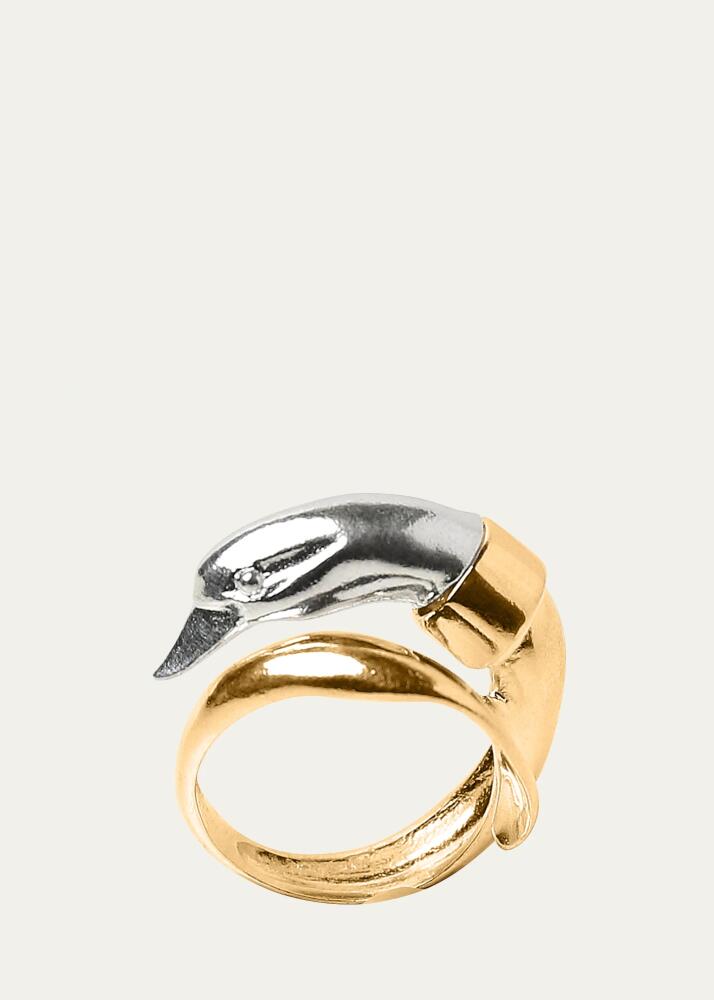 Beatriz Palacios 18K Gold Vermeil and Silver Swan Ring Cover