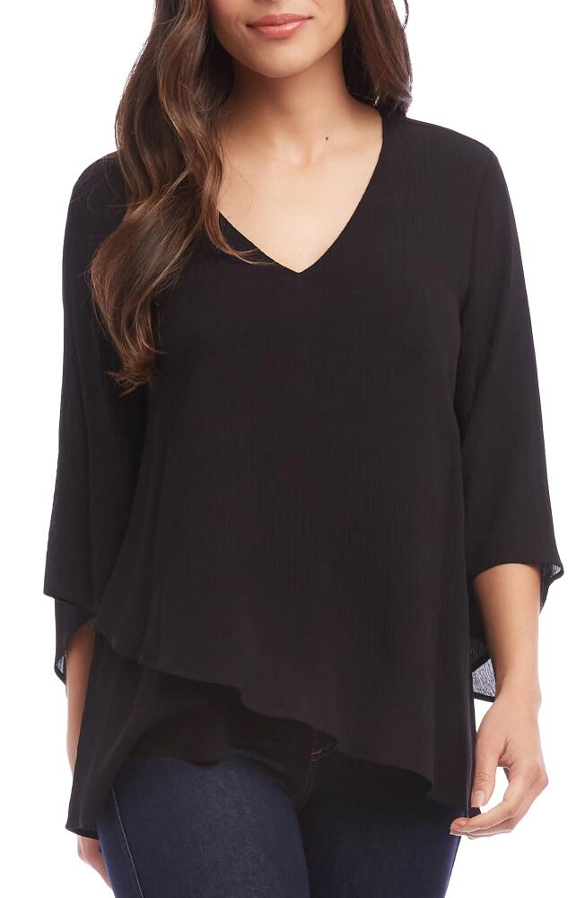 Karen Kane Asymmetric Hem Top in Black Cover