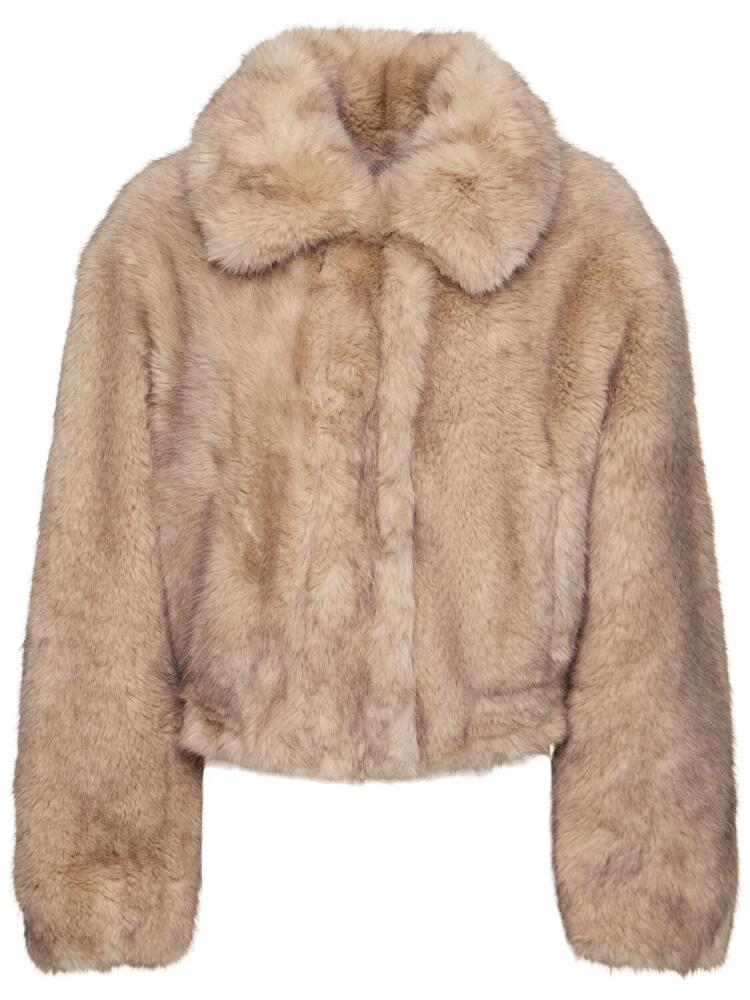 STAND STUDIO Lena Faux Fur Jacket Cover