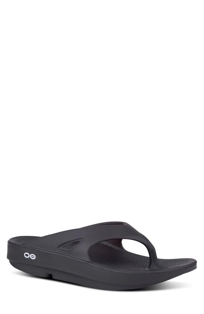 Oofos Gender Inclusive OOriginal Sandal in Black Cover