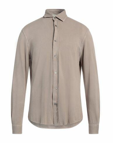 Filippo De Laurentiis Man Shirt Khaki Cotton Cover