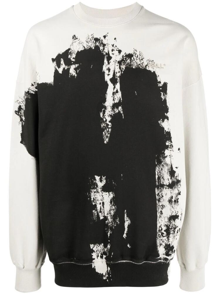 A-COLD-WALL* spray-paint cotton sweatshirt - Grey Cover