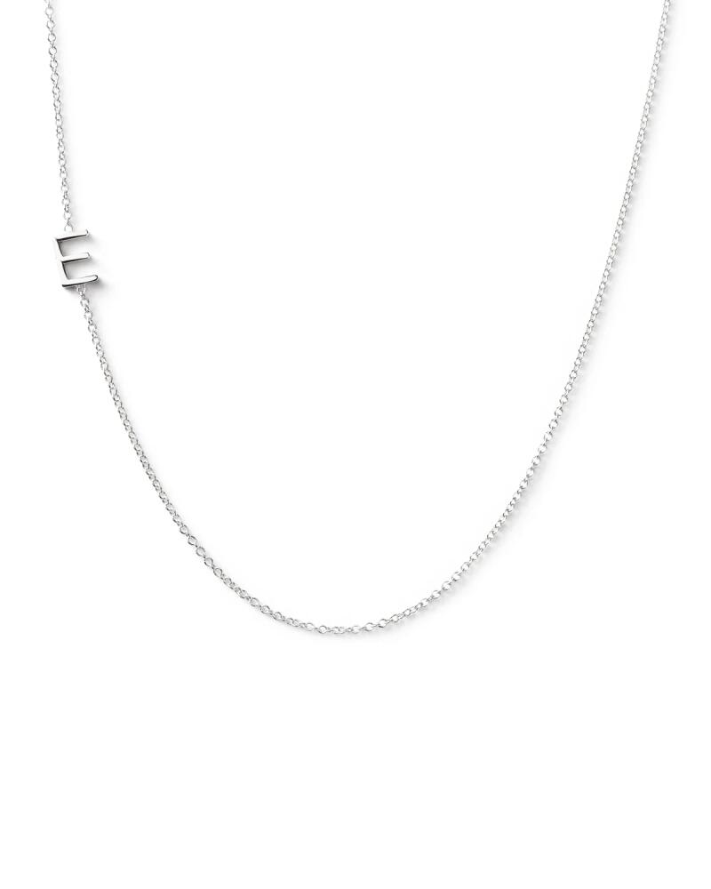 Maya Brenner Designs 14k White Gold Mini Letter Necklace Cover