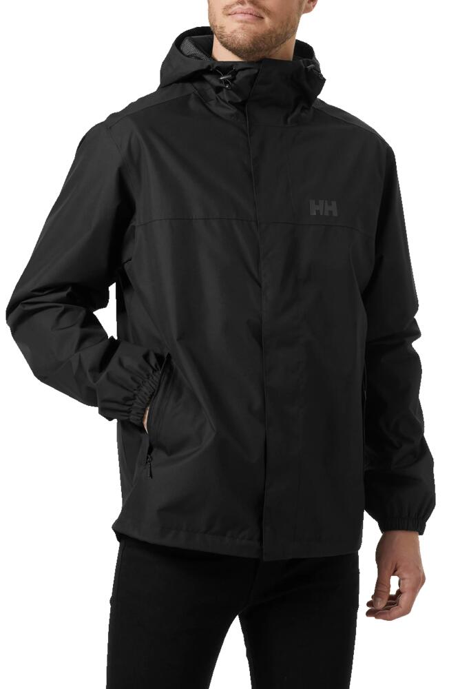 Helly Hansen Vancouver Hooded Rain Jacket in 990 Black Cover