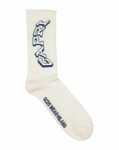 Gcds Man Socks & Hosiery Ivory Cotton, Polyamide, Elastane Cover