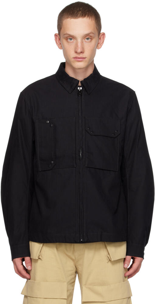 Ten c Black Mid Layer Jacket Cover