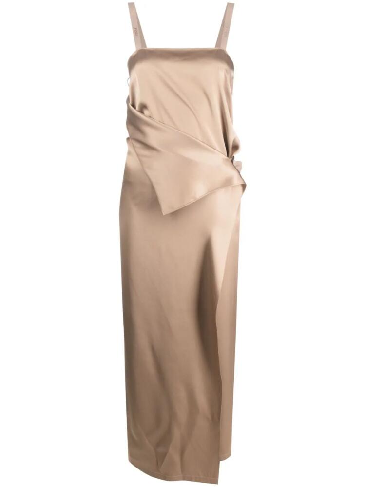 FENDI tie-waist silk maxi dress - Neutrals Cover