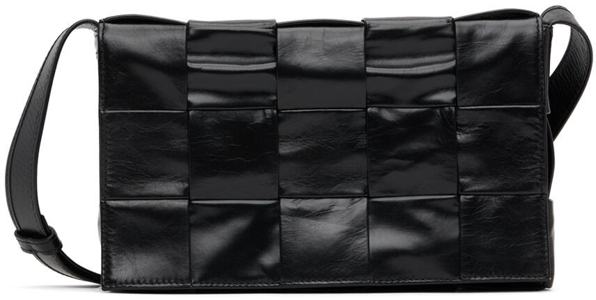 Bottega Veneta Black Cassette Messenger Bag Cover