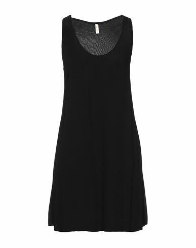 Lanston Woman Mini dress Black Rayon Cover