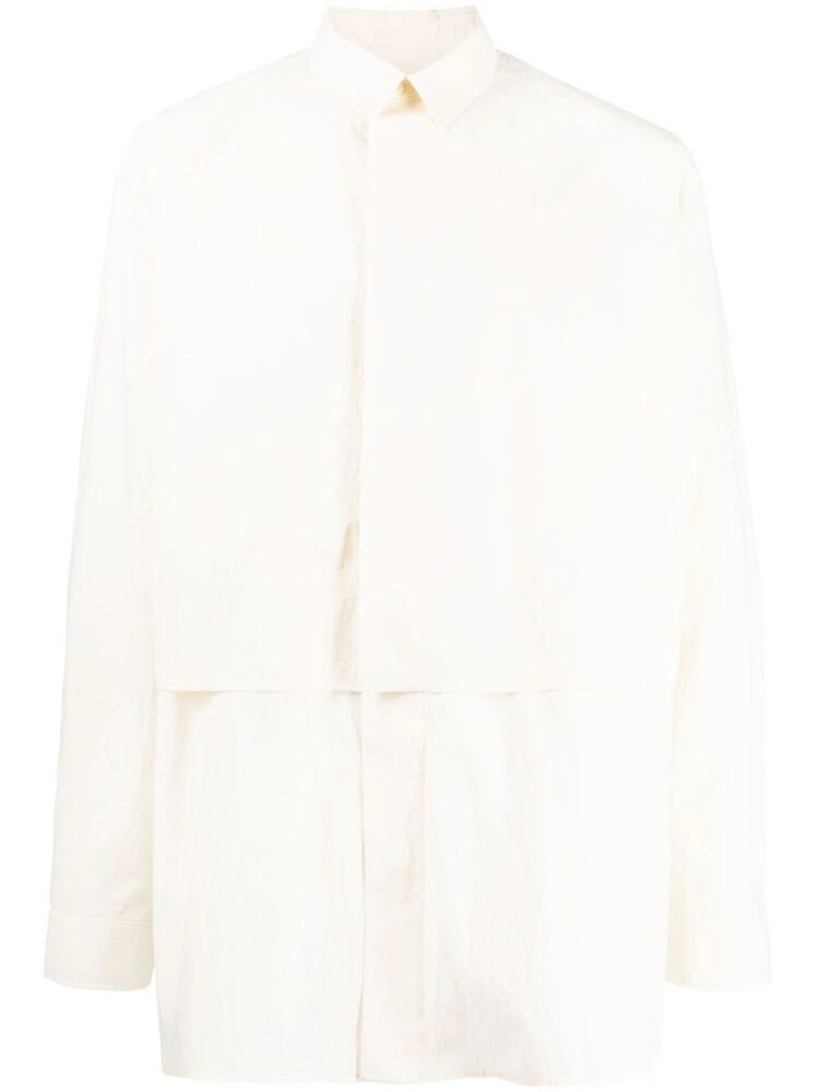 Toogood layered textured shirt - White Cover