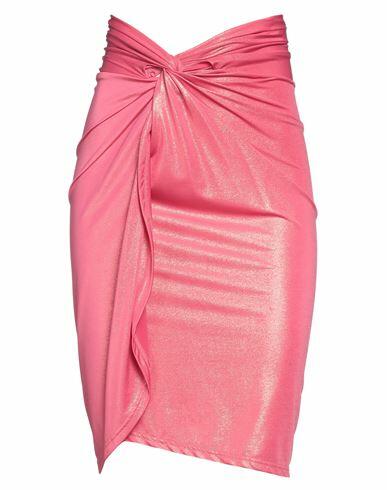 Cotazur Woman Midi skirt Fuchsia Polyester, Elastane Cover