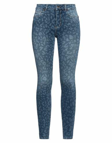 Rebel Queen Woman Jeans Blue Cotton, Lyocell, Polyester, Elastane Cover