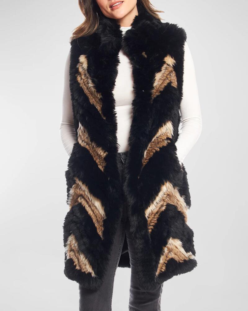 Fabulous Furs Kayce Knitted Faux Fur Stroller Vest Cover