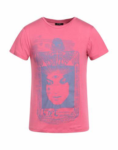 C'n'c' Costume National Man T-shirt Pink Cotton, Elastane Cover