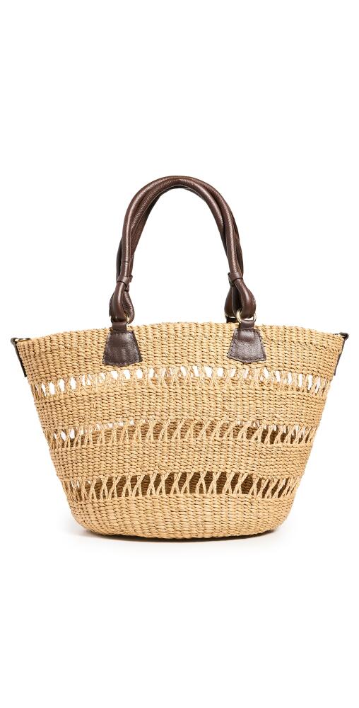 Sensi Studio Open Weave Beach Basket Chocolate Cover