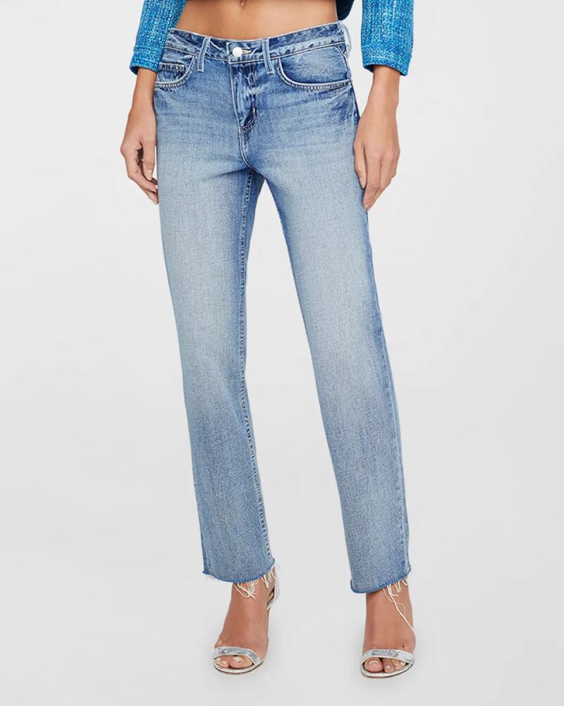 L'Agence Milana Low-Rise Cropped Straight Jeans Cover