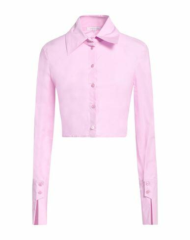 Patrizia Pepe Woman Shirt Pink Cotton, Elastane Cover