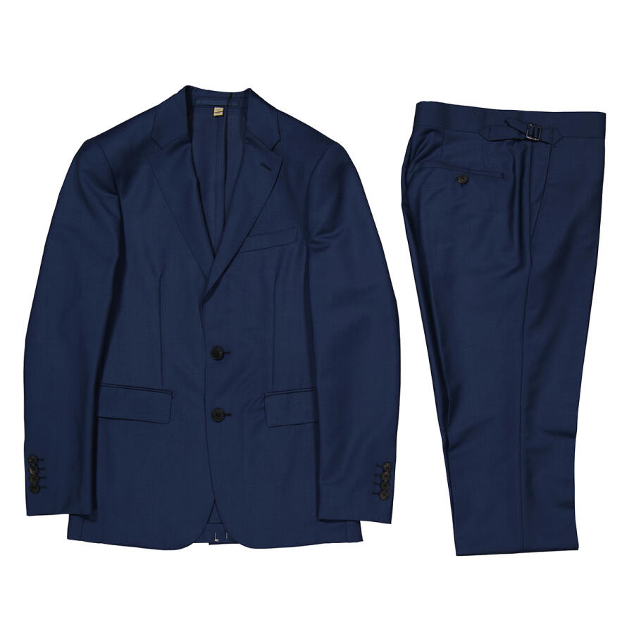 BurberrySoho Fit Wool Mohair Suit In Dark Pewter Blue Cover