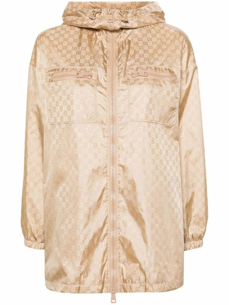 Gucci GG Supreme windbreaker jacket - Brown Cover