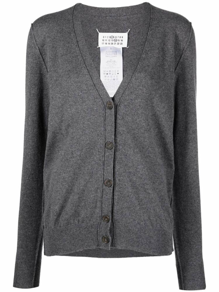 Maison Margiela V-neck cashmere cardigan - Grey Cover