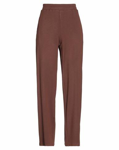 Camicettasnob Woman Pants Cocoa Polyester, Viscose, Elastane Cover