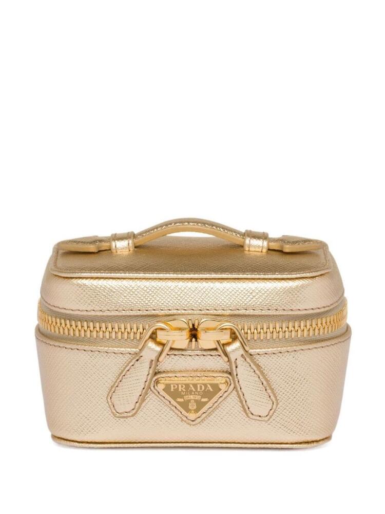 Prada leather makeup bag - Gold Cover