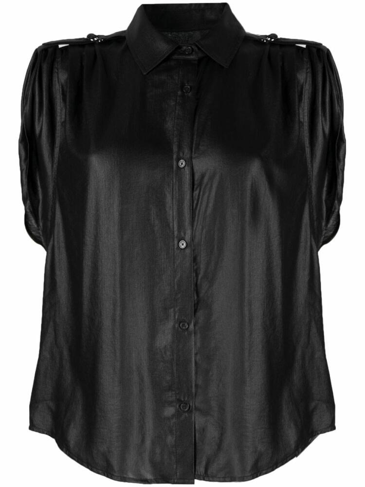 DKNY shoulder roll-tab blouse - Black Cover