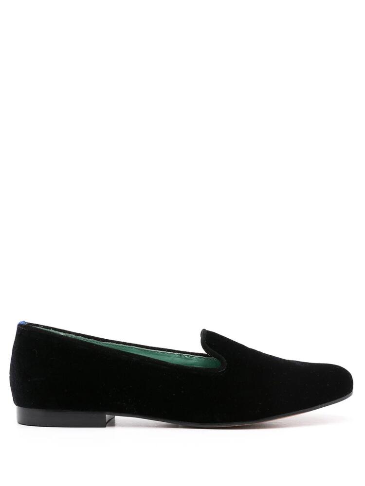 Blue Bird Shoes slip-on velvet loafers - Black Cover