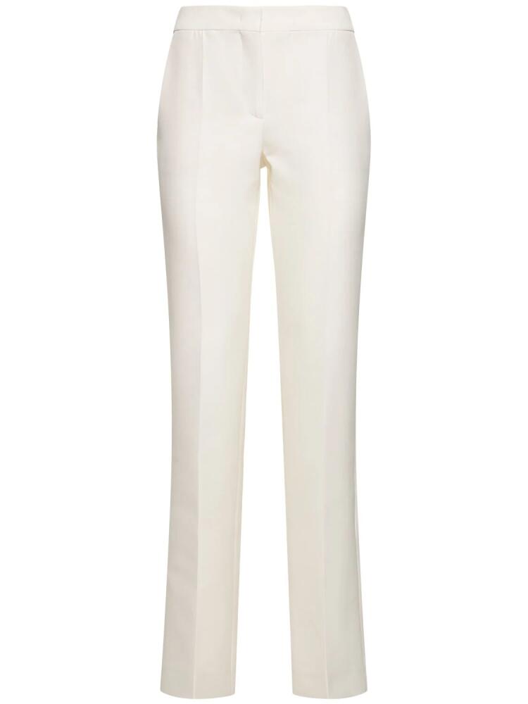 MOSCHINO Cotton Duchesse Straight Pants Cover