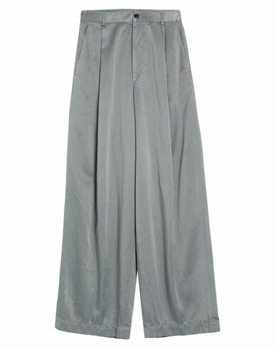 Dries Van Noten Man Pants Grey Cupro, Cotton Cover