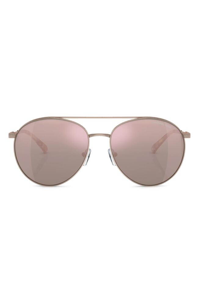 Michael Kors Arches 58mm Pilot Sunglasses in Rose Gold Cover