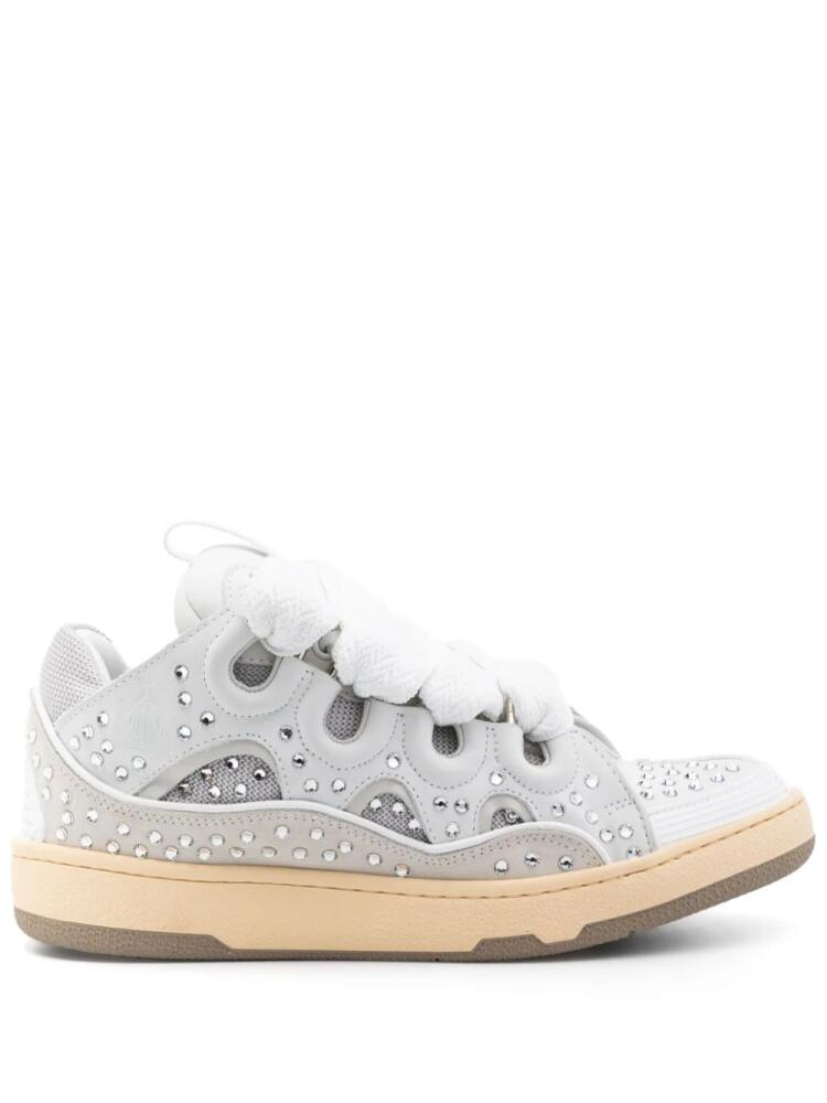 Lanvin Curb rhinestone-embellished sneakers - White Cover