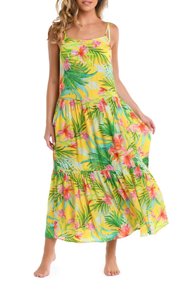 La Blanca Calypso Cover-Up Dress in Yellow Multi Cover