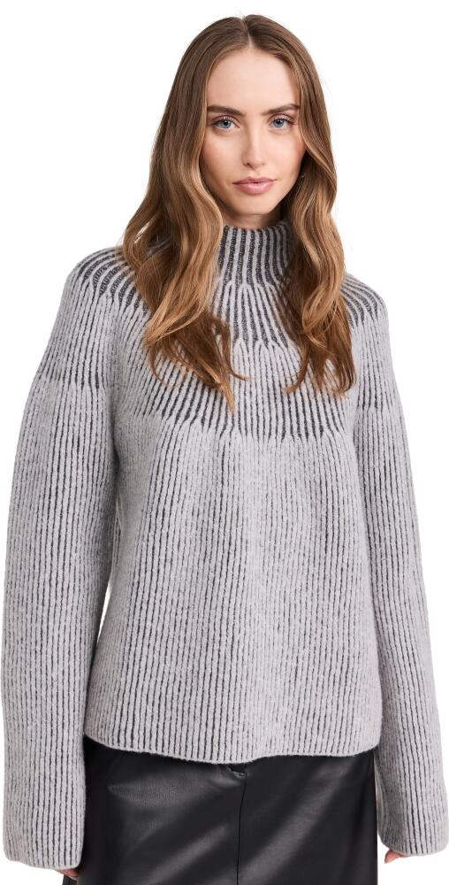 Proenza Schouler White Label Brynn Sweater in Jacquard Grey/Pale Grey Melange Cover