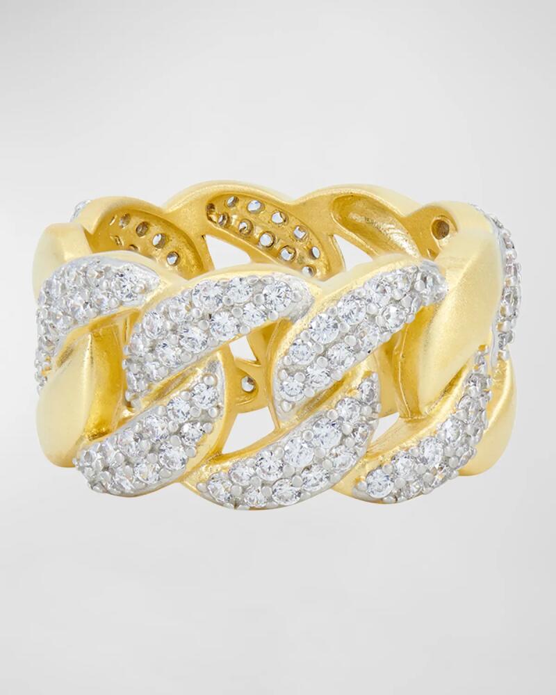 Freida Rothman Pave Chain Link Ring Cover