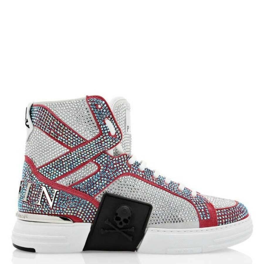 Philipp Plein Crystal Money Kicks Hi-Top Sneakers Cover