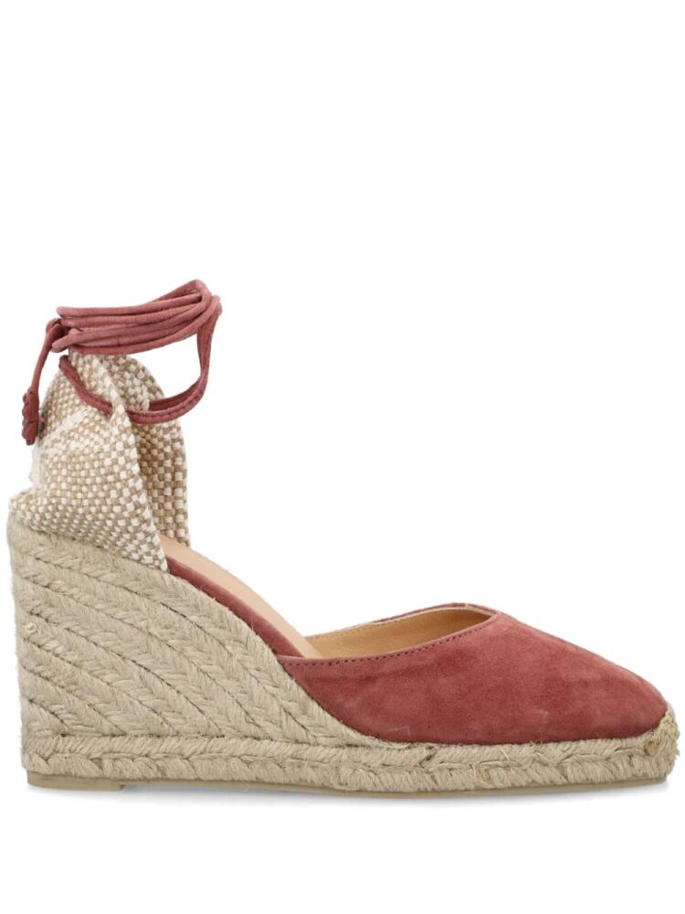 Castañer Carina 80mm suede espadrilles - Red Cover