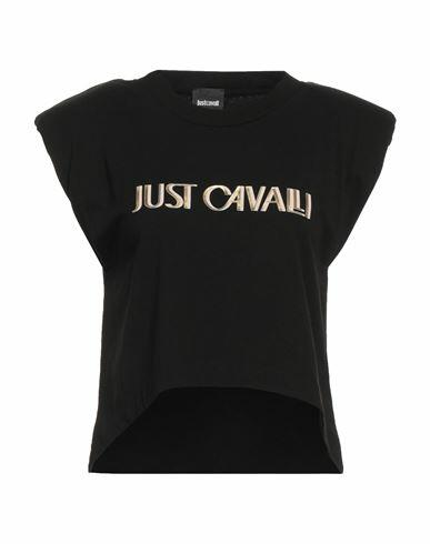 Just Cavalli Woman T-shirt Black Cotton Cover