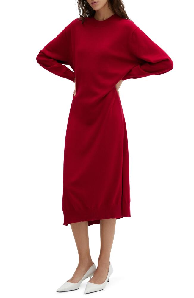 MANGO Long Sleeve Sweater Dress in Red Cover