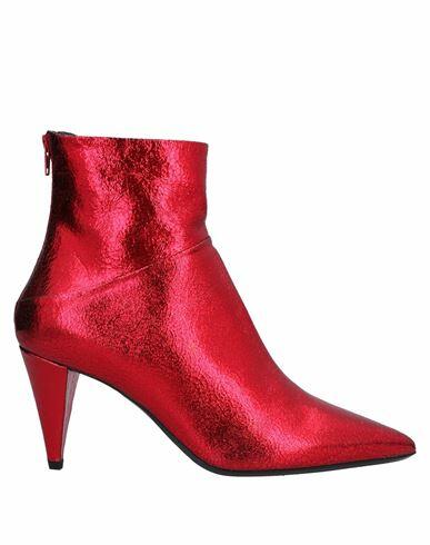 Strategia Woman Ankle boots Red Soft Leather Cover