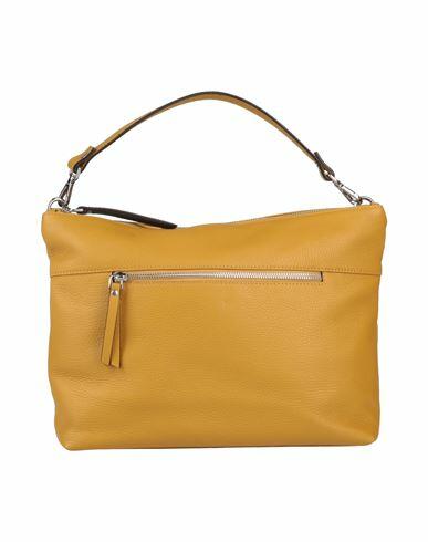 Gianni Notaro Woman Handbag Mustard Soft Leather Cover