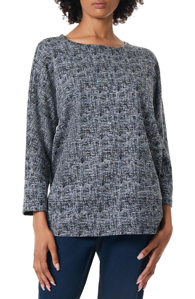 Jones New York Dolman Sleeve Knit Tunic in Pacific Navy Multi Cover