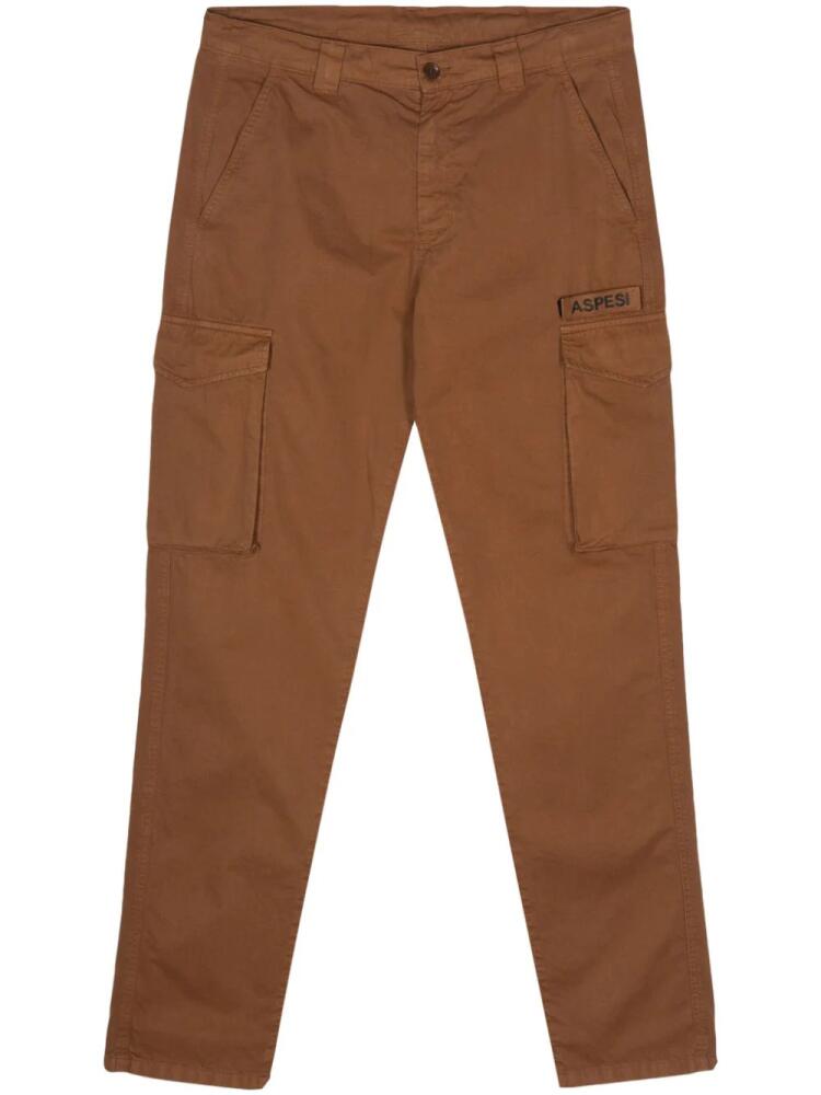 ASPESI cotton cargo trousers - Brown Cover