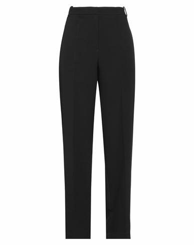 Biancoghiaccio Woman Pants Black Polyester, Elastane Cover