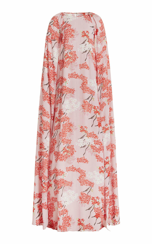 Bernadette - Minnie Floral Cape Gown - Pink Cover