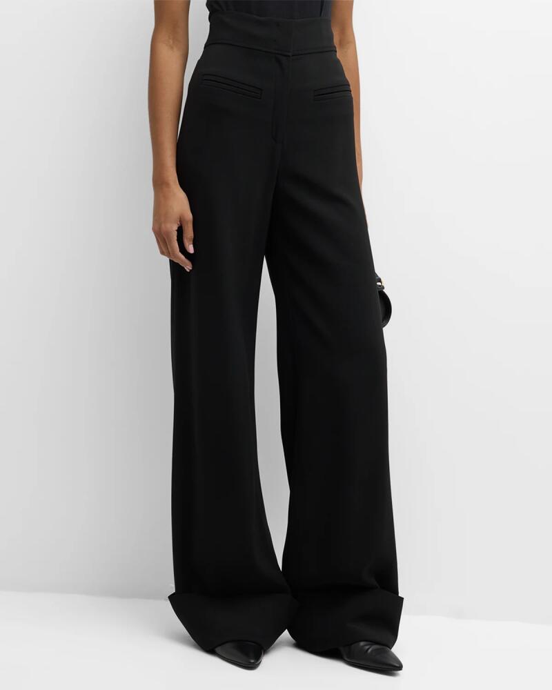 Co High-Rise Welt Pocket Wide-Leg Trousers Cover