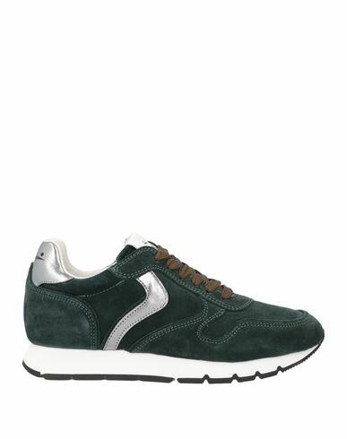 Voile Blanche Woman Sneakers Dark green Leather Cover