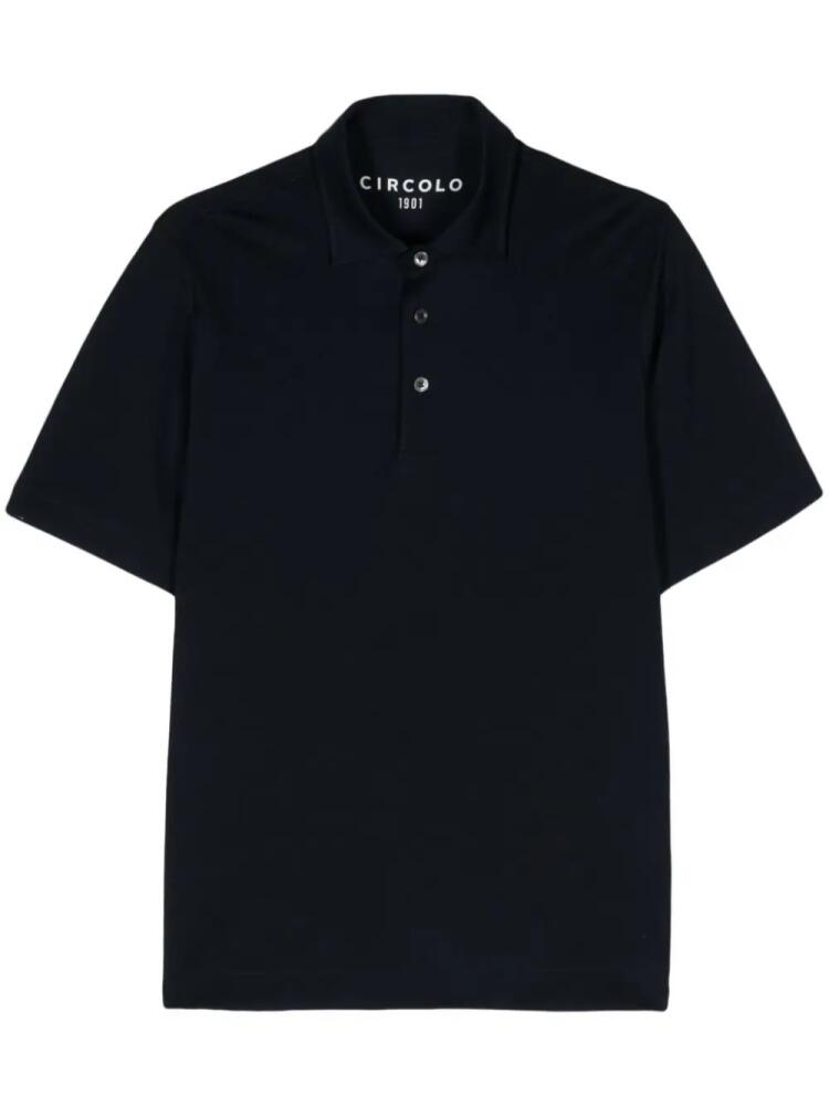 Circolo 1901 piqué-weave polo shirt - Blue Cover