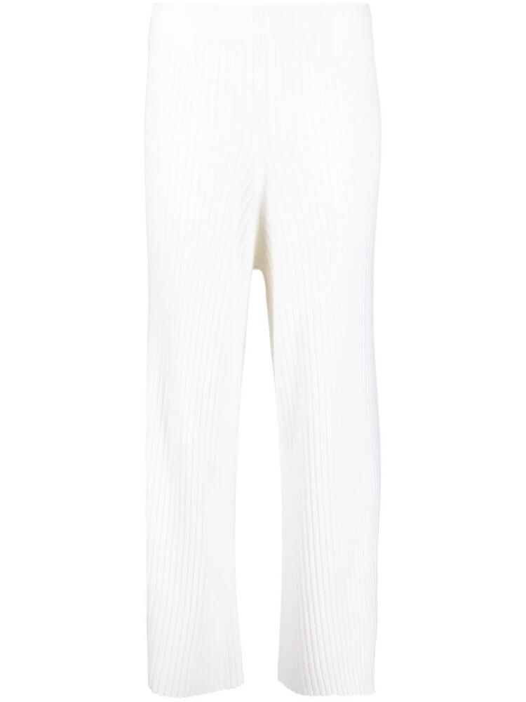 Allude wide-leg cashmere trousers - White Cover