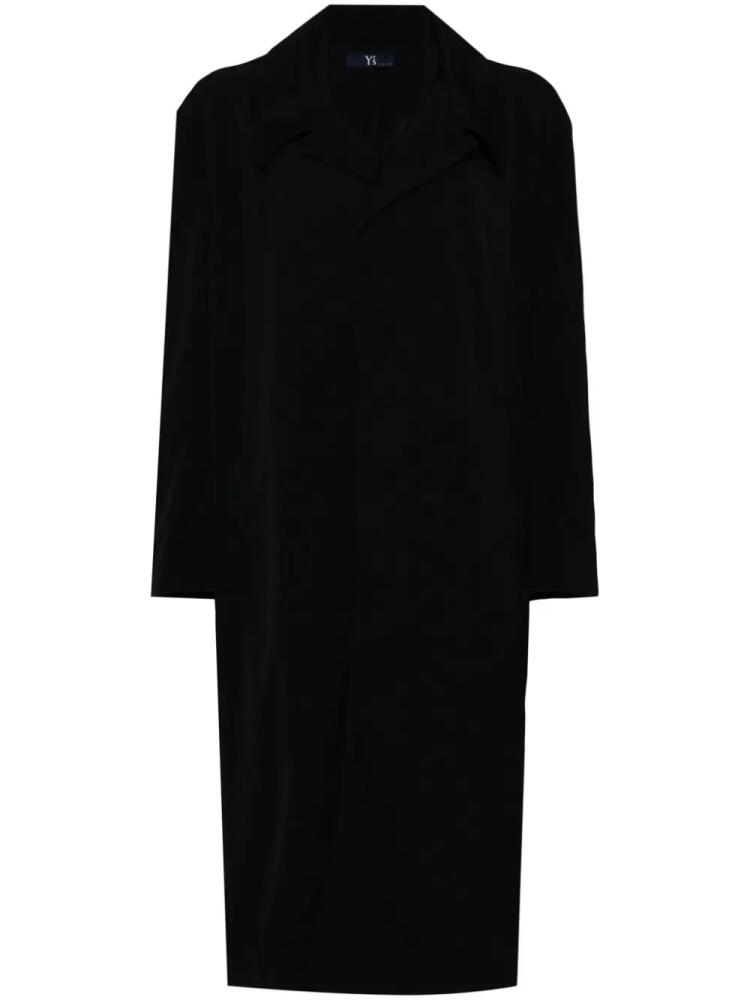 Y's single-breasted wool coat - Black Cover